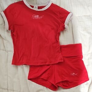 Pink Victoira Secret Red 2 Pc Set